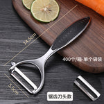 Pelador de Verduras y Frutas de Acero Inoxidable, Mango Ergonómico