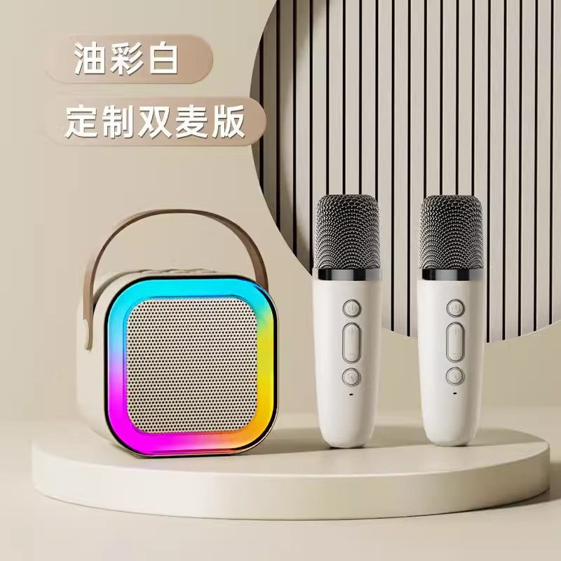 Altavoz Karaoke con Micrófono Bluetooth K12, Portátil, para Interior y Exterior