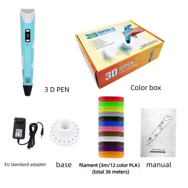 Bolígrafo de Impresión 3D para Niños, 12 Colores