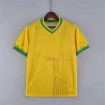 Camiseta de Fútbol Transpirable de Secado Rápido, Edición Brasil, Negro y Gris