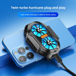 Ventilador Doble Turbo Portátil para Móvil