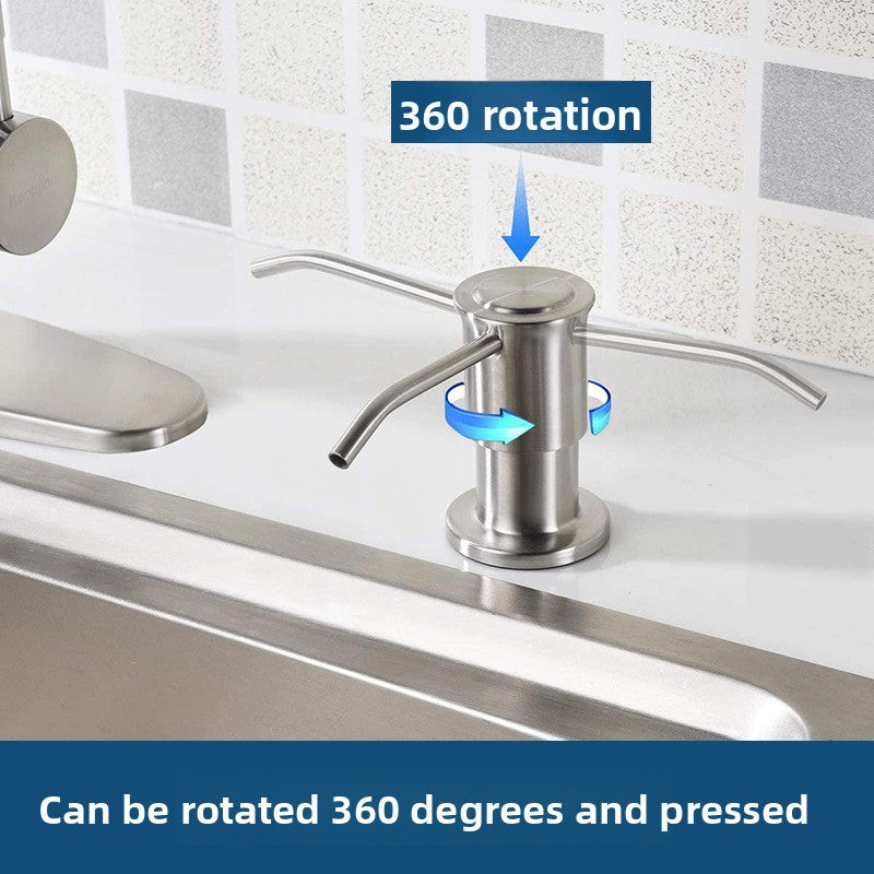 Dispensador de Jabón de Pared con Pulsador, Acero Inoxidable