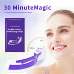 Tiras Blanqueadoras para Dientes, Morado y Plata