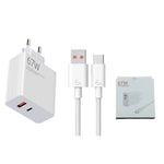 Cargador y Cable de Carga Rápida para Móvil USB-C, Varios Modelos (hasta 120W)