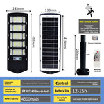 Foco Solar de Pared con Sensor de Movimiento y Mando a Distancia