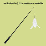 Varita Interactiva Extensible para Gatos con Cabezales Intercambiables